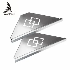 Полки для ванной из матовой никелевой нержавеющей стали 304, настенная полка для ванной комнаты, душевая стойка, аксессуары для ванной комнаты, полки WF-18062