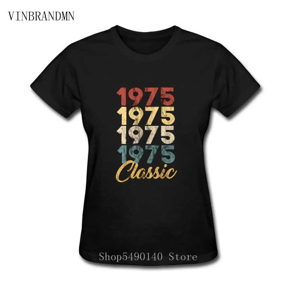 

2020 Hot Sale Present Summer Style Made in 1975 Classic T-Shirt Born 1975 Birthday Age Year Gifts Top Tees Holiday Custom Tshirt