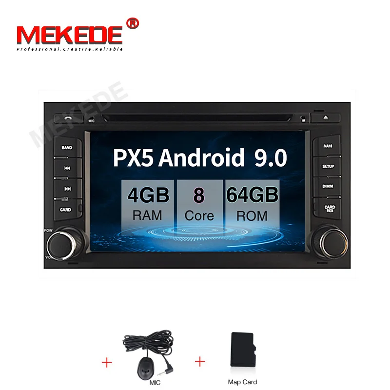 64G car dvd MEKEDE HD 1 Din Android 9,0 Автомобильный DVD плеер для Seat Leon Мультимедиа Радио gps навигация wifi авто стерео - Цвет: 64G car dvd