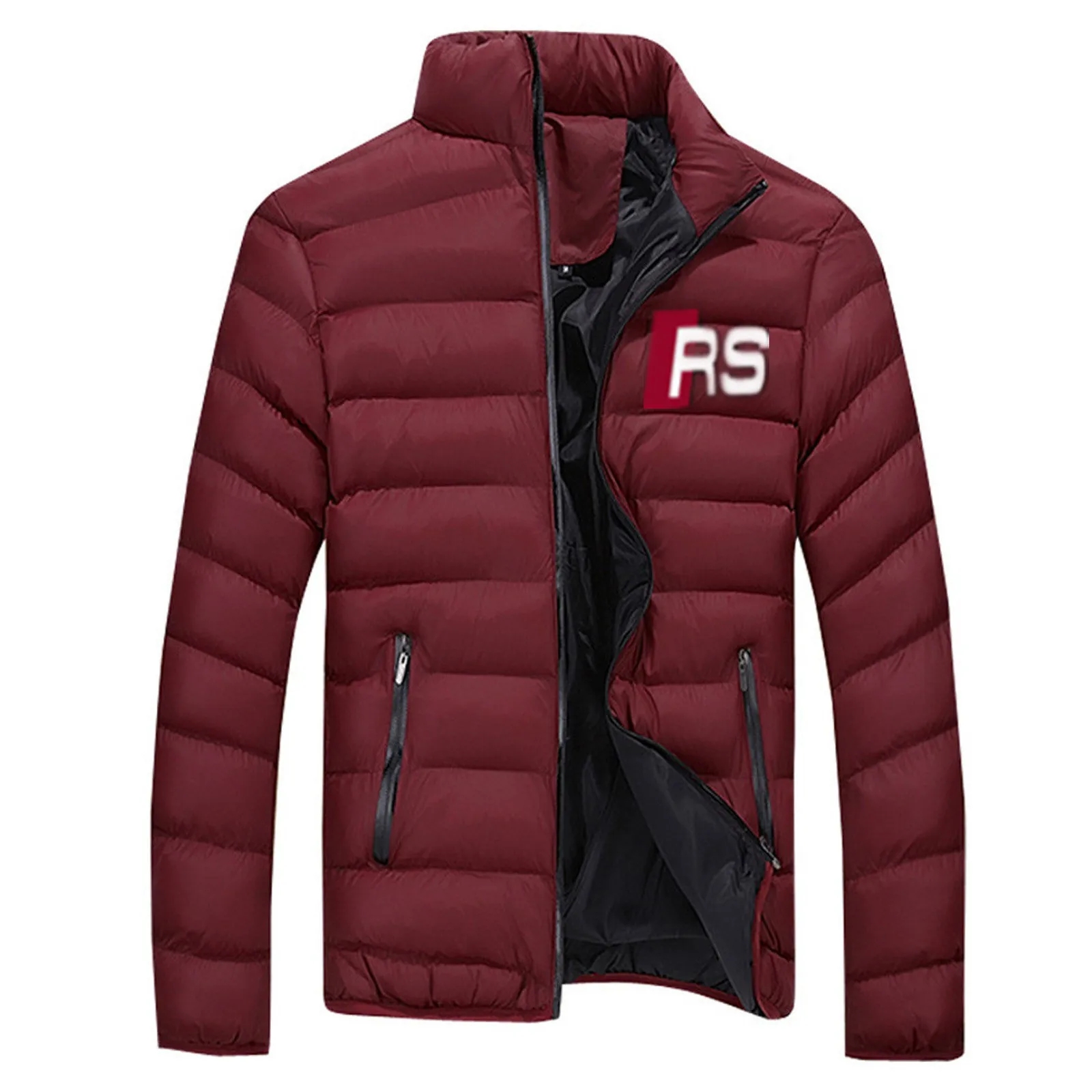 

Top Quality 2021 Autumn Winter New Men's Jacket Slim Fit Stand Collar Zipper Jacket Men Solid Cotton Thick Warm jacket