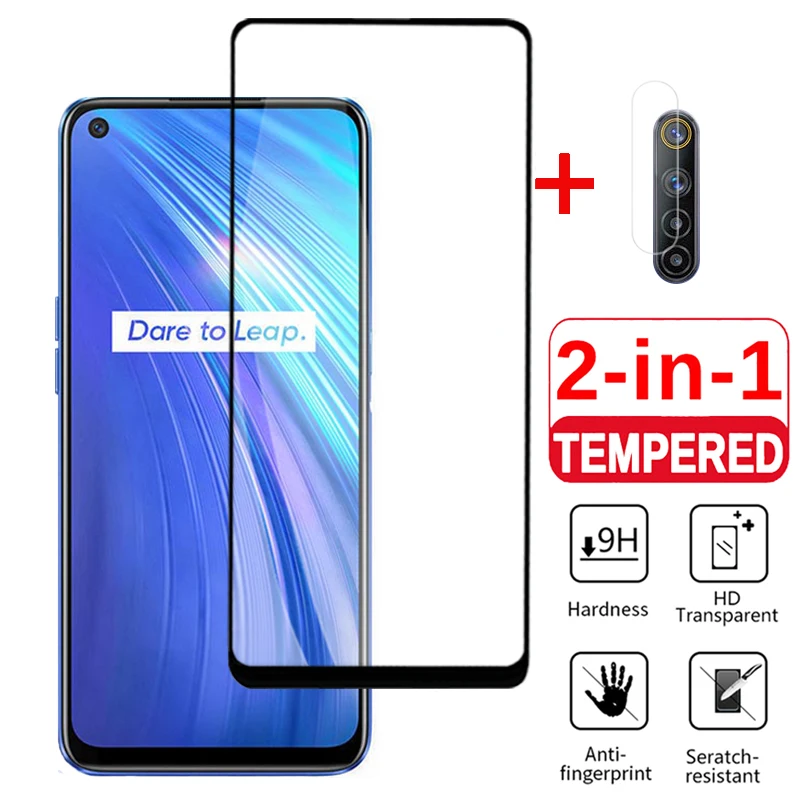 

2 in1 Tempered Glass стекло for OPPO Realme 6 6i camera Lens Film For realme 6i 6 Screen protector glass on the for realme 6 i