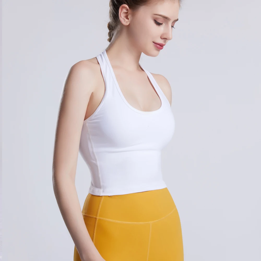 Топы Для Йоги Moonglade жилет для йоги Женская подвесная Шейная Красивая нагрудная