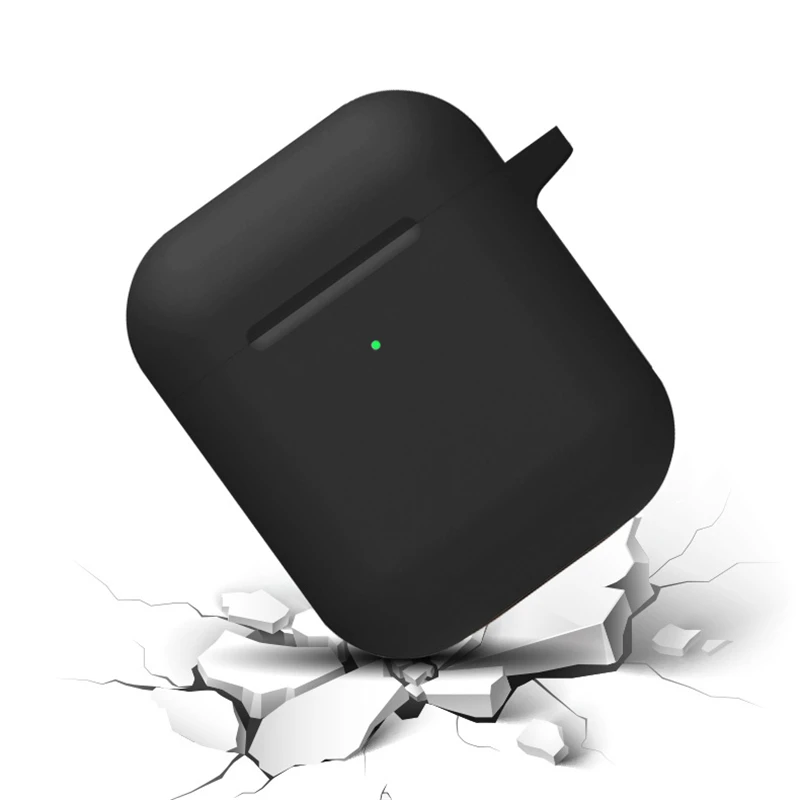 Жидкие силиконовые наушники корпус для AirPods анти-грязь APPLE airpods чехол розовый черный темно-синий желтый красный