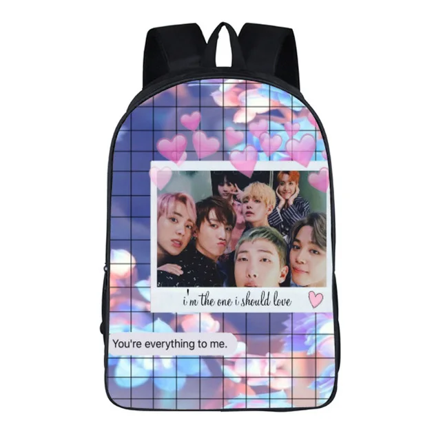 backpack 21 Школьный рюкзак Sac A Dos Kpop K-pop K Pop школьный рюкзак для девочек-подростков - Цвет: backpack 21