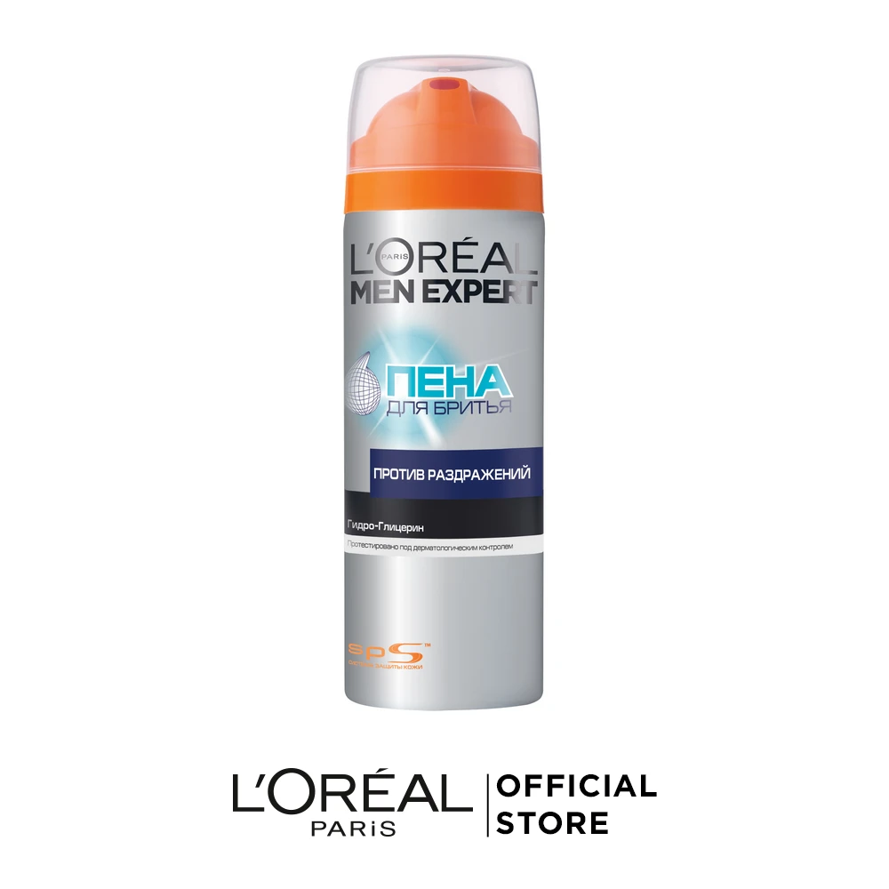 L'Oreal Paris Men Expert Пена для бритья против раздражений, 200 мл