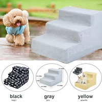 honhill pet dog stairs 3 steps stairs for small dog cat ramp ladder anti slip removable dogs stairs pet supplies load 30kg
