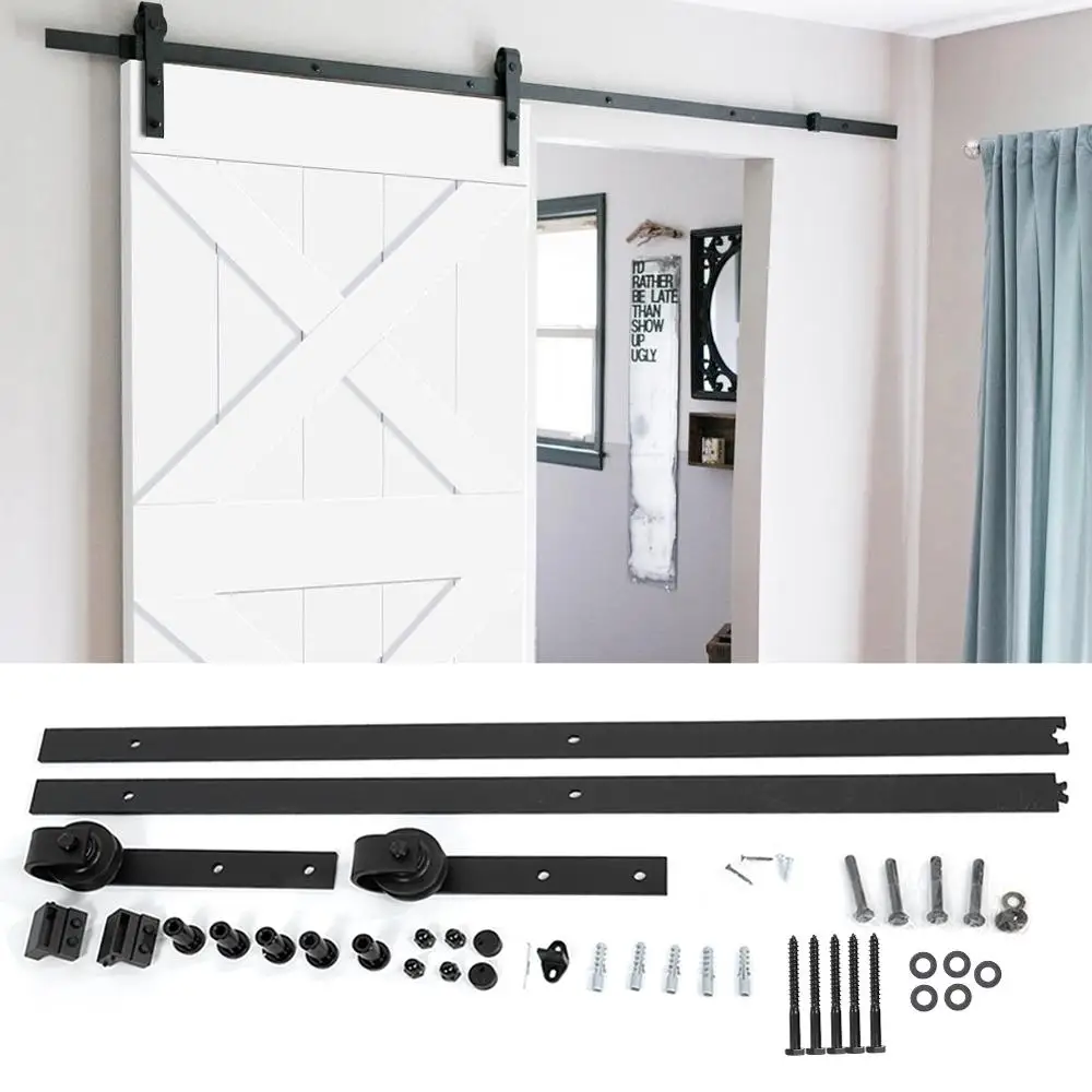 200 см раздвижные двери сарая подвесные рельсы деревянные фурнитура стальная