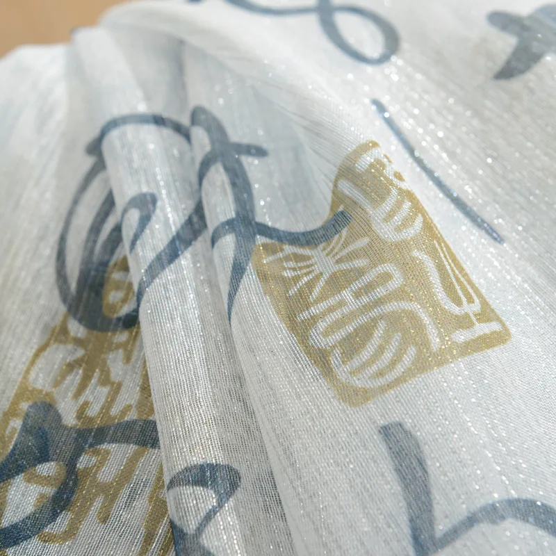 Китайский стиль занавески высокого качества для гостиной затенение сгусток