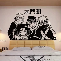 cartoon team wall decal japanese manga wall vinyl sticker anime style home bay room decorative painting