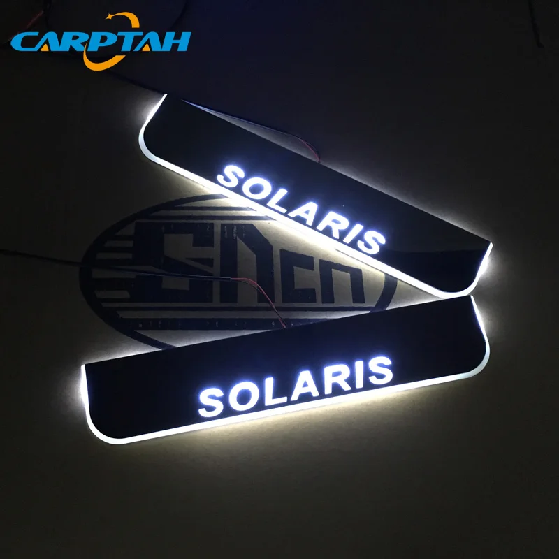 Carptah Trim Pedal светодиодный автомобильный светильник Накладка для порога тропа