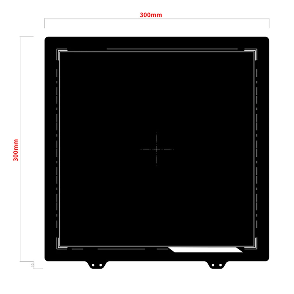 

3D Printer Double-sided Textured PEI Powder Coated Removal Spring Steel Sheet PEI Build Plate for Creality CR-10/S 3D Printer