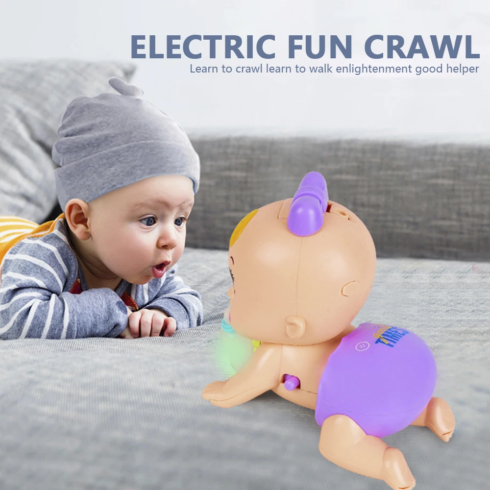 

Baby Crawl Toy For 0-1 Year Old Infants 6-12-18 Months Children Puzzle Electric Toddlers Learn To Climb Toys Kid Early Education