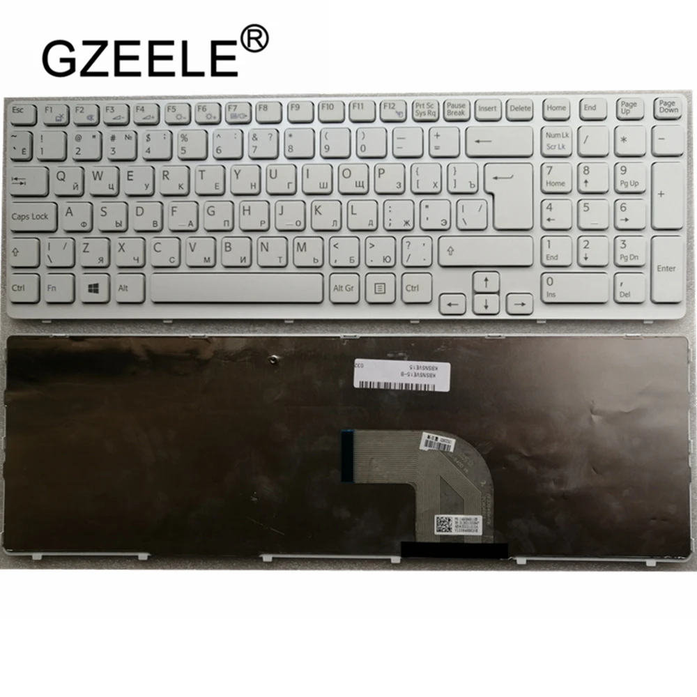 Новинка клавиатура GZEELE с рамкой для SONY VAIO E15 SVE 15 SVE15 149032851RU AEHK57002303A|Клавиатуры