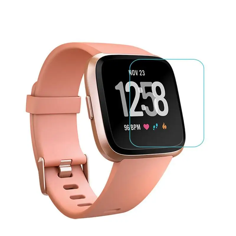 

1PC Smartwatch Film HD Full Cover Tempered Glass Screen Protector Tempered Film Compatible for Fitbit Versa