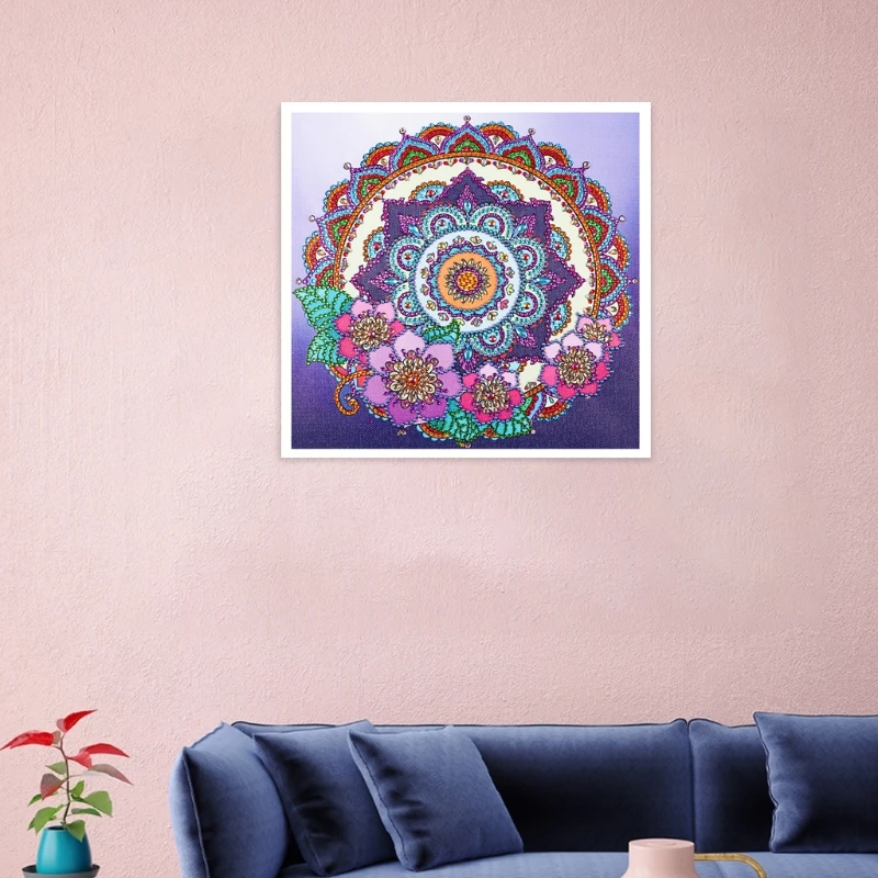 30cm Mandala Flower 5D DIY Special Diamond Painting Embroidery Rhinestone Crystal Cross Stitch Needlework Craft Kit Home Decor | Дом и сад