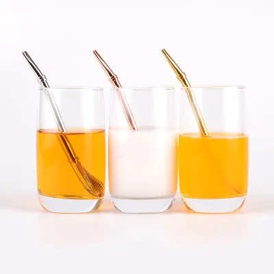 Моющаяся ложка из нержавеющей стали для питьевой соломинки Чайный фильтр Yerba Mate