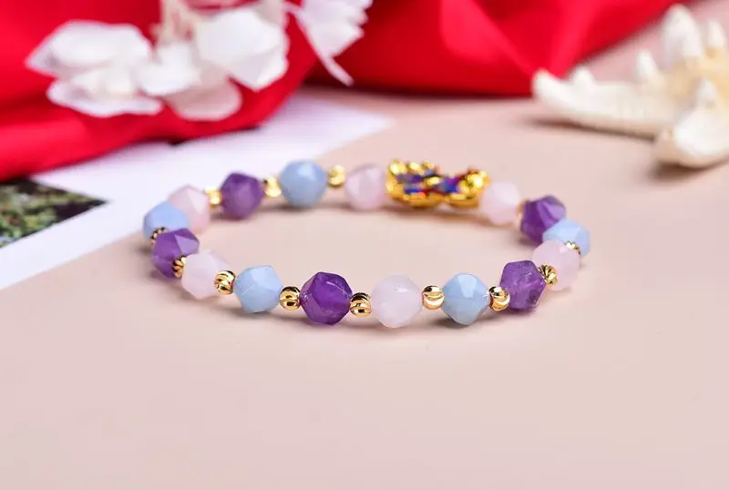 Женский разноцветный браслет из хрустальных бусин в виде храбрых войск