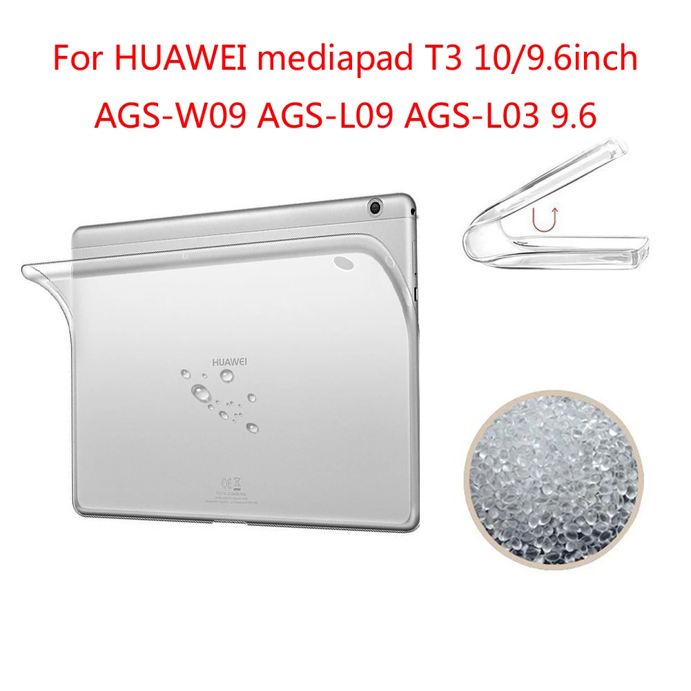 Чехол для Huawei Tablet Mediapad T3 8 10 KOB L09 W09/L03 Ультратонкий Прозрачный чехол mediapad t3 10|Чехлы
