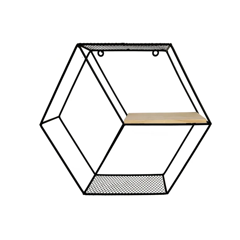 

Nordic Pendant Wall Wall Style Creative Wall Decoration Irregular Living Room Geometric Shelf