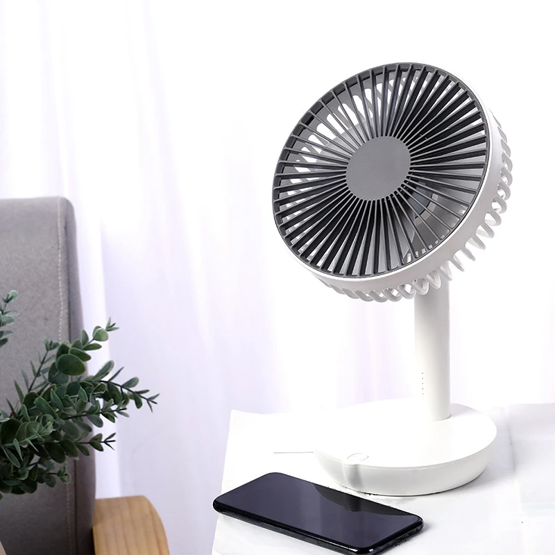 

Table Fan High Wind Power Large Capacity Desktop Silent Desktop Fan USB Rechargeable Convenient Fan
