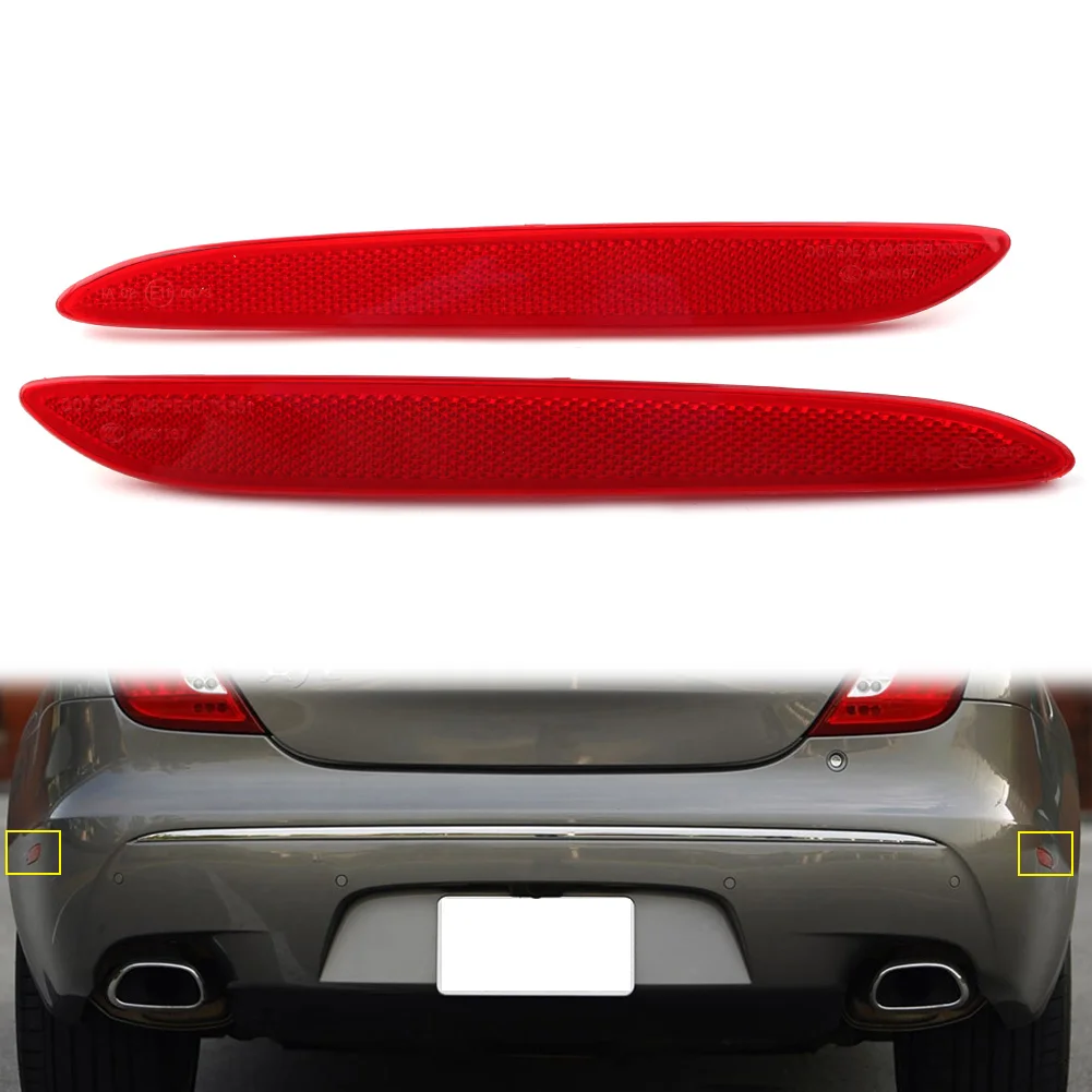 

1 пара Красного автомобильного заднего бампера, Боковой Отражатель для Jaguar XJ 2010 2011 2012 2013 2014 2015 2016 2017