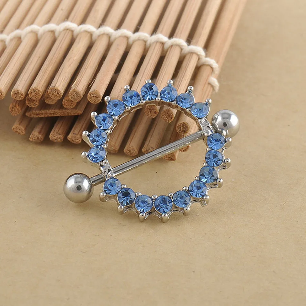 1 шт. Стразы для пирсинга сосков модные кольца тела украшения женщин и девочек |