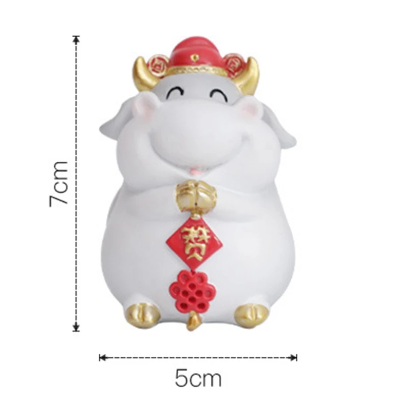 

Mini Resin Ornaments Zodiac Cattle Micro Landscape Succulent Ornaments Garden Decoration Ornaments Succulent Plants Decoration