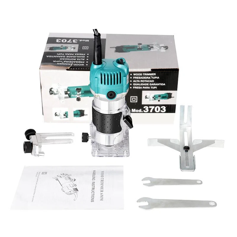 Электрический деревообрабатывающий станок с алюминиевым корпусом