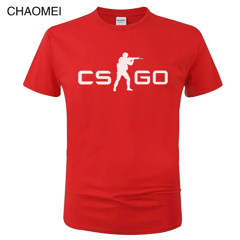 19 Игра CS GO Футболка мужская летняя футболка csgo высокое качество мужские футболки, брендовая одежда хип хоп топы Homme футболка C105 - Цвет: 19
