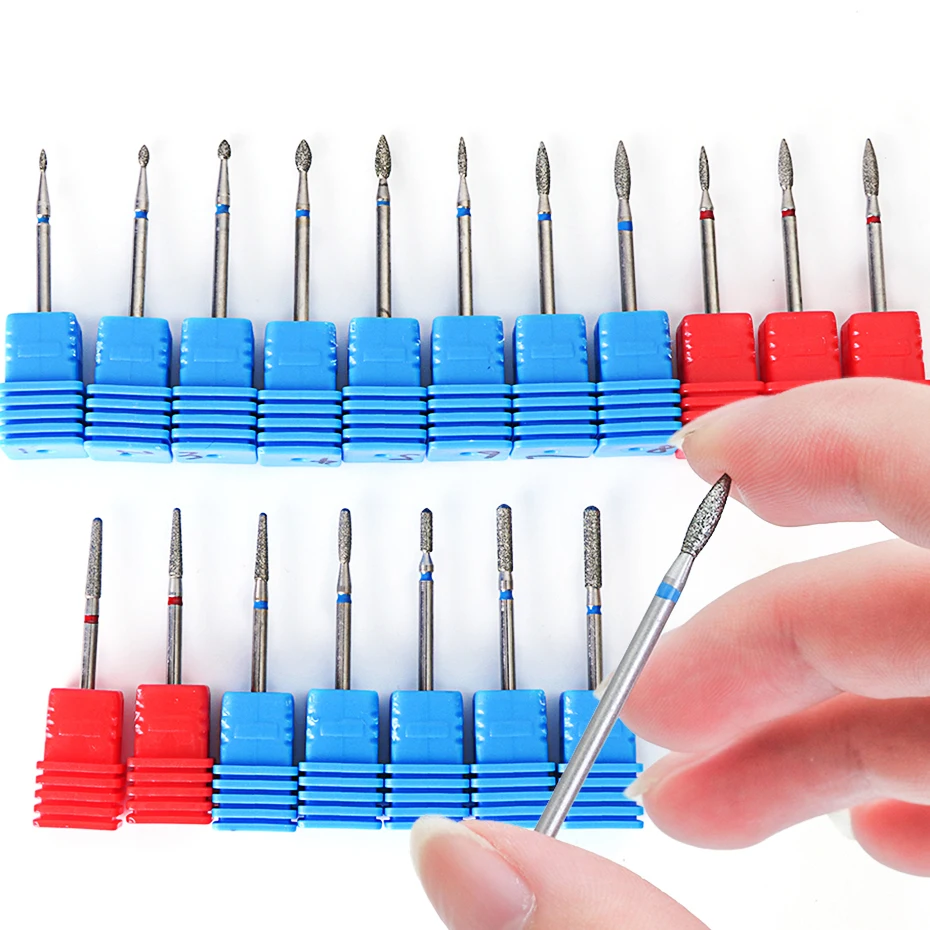 Набор алмазных сверл для ногтей безопасный Фрезерный резак маникюрных фрез