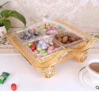 factory direct sales customized acrylic products chinese style dividing box domestic iron wedding candy box with lid