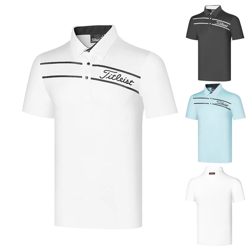 

2021 Golf Cothing Men's Short-Sleeved Outdoor Sports POLO Shirt Quick-Drying Breathable GOLF Wear Top