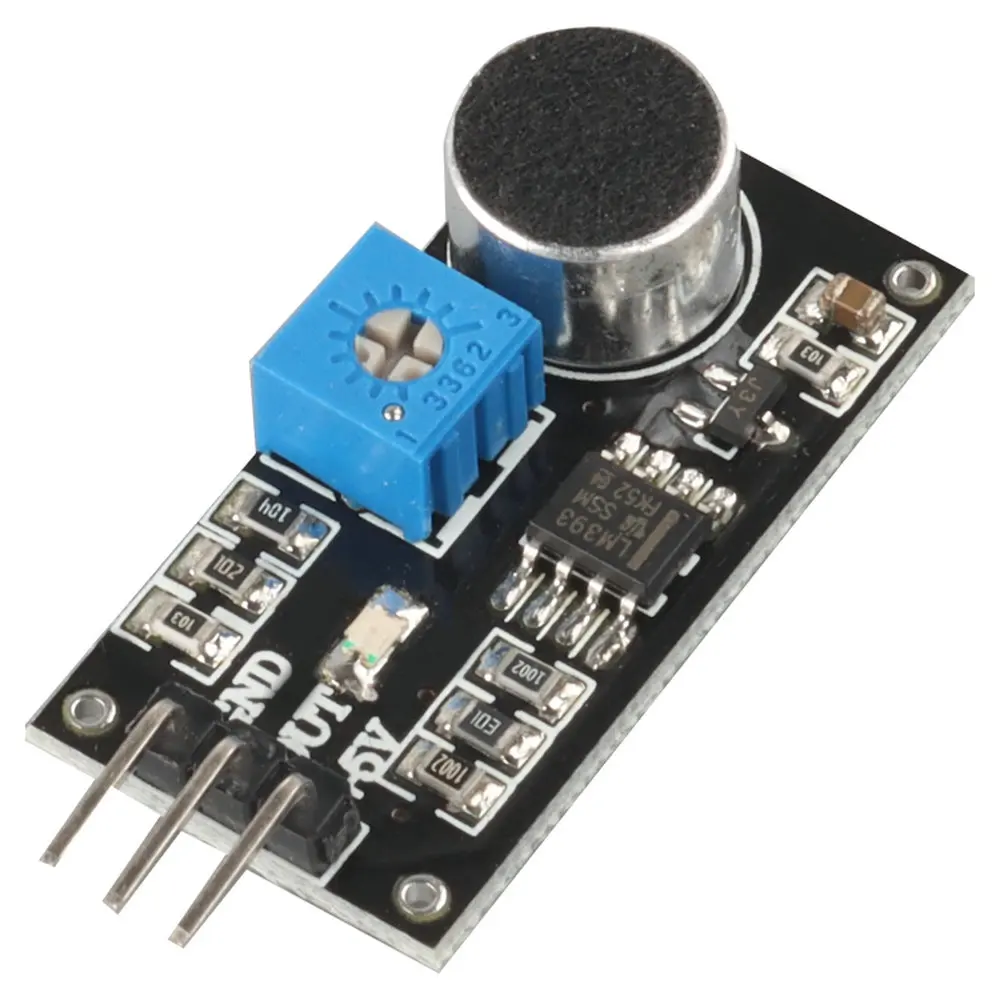 

Microphone Sensitivity Sensor Module LM393 Microphone Voice Sound Sensor Microphone Sensor