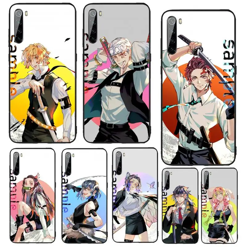 

Ghost Killing Blade Phone Case Funda For Xiaomi Redmi 10 10x Note 9 9T 9A 9S 7 8 9se 7a 8a 8t Pro Max K20 30 Pro 4G
