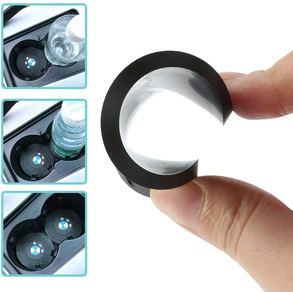 2 шт. подставка под чашку с логотипом автомобиля аксессуары для BMW