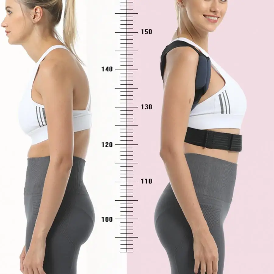 Регулируемый Корректор осанки бандаж для спины выпрямитель позвоночника