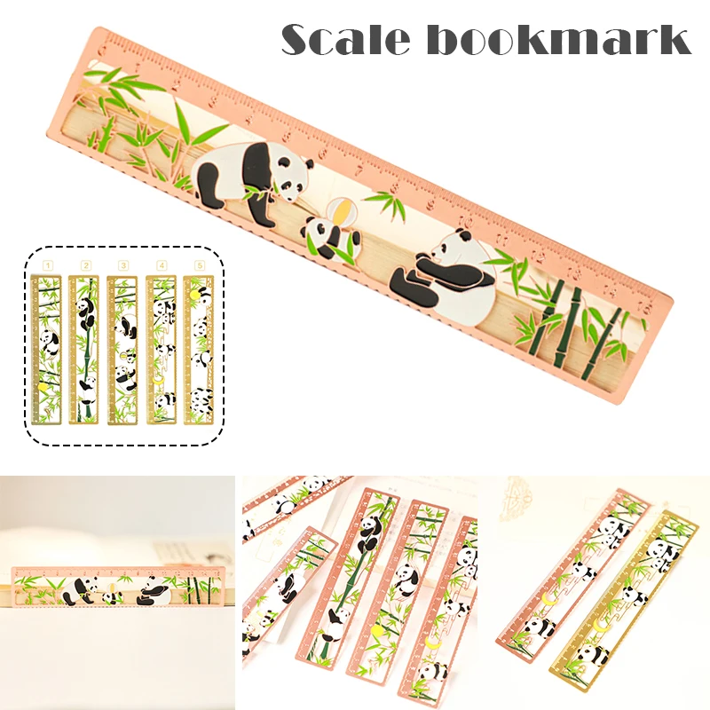 

Латунная китайская Закладка в виде весы с металлической полой прямой линейкой, инновационные буквы, подарки для одноклассников, товары для ...