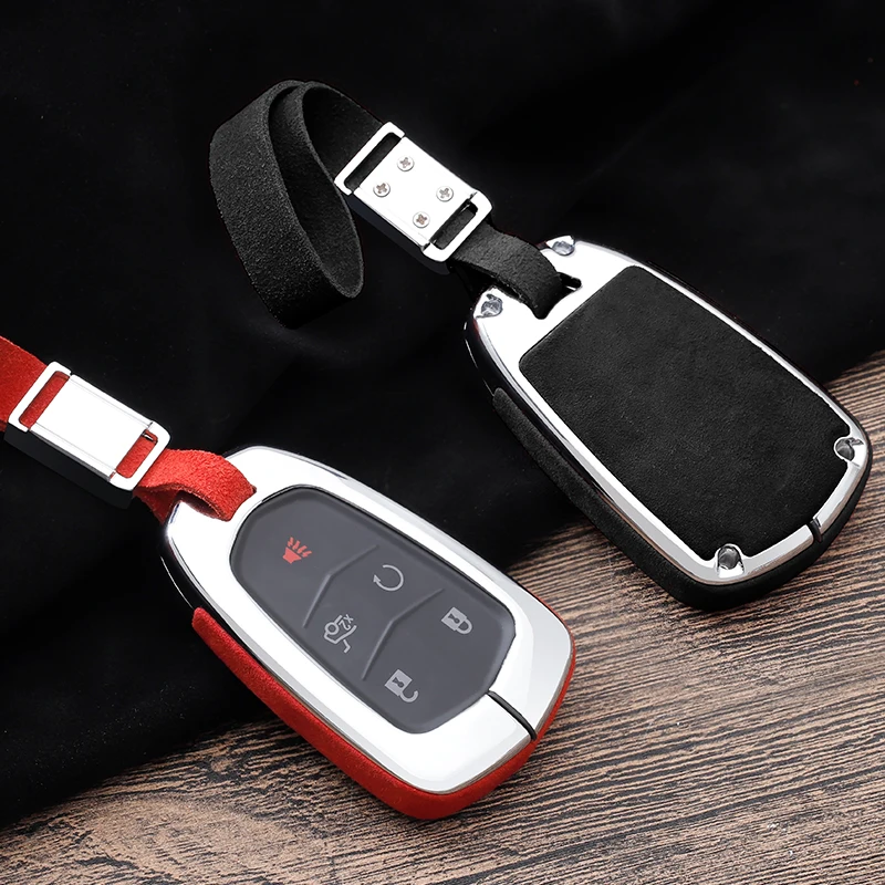 Новый чехол для ключей автомобиля из замшевой кожи и цинкового сплава Cadillac ATS L XTS