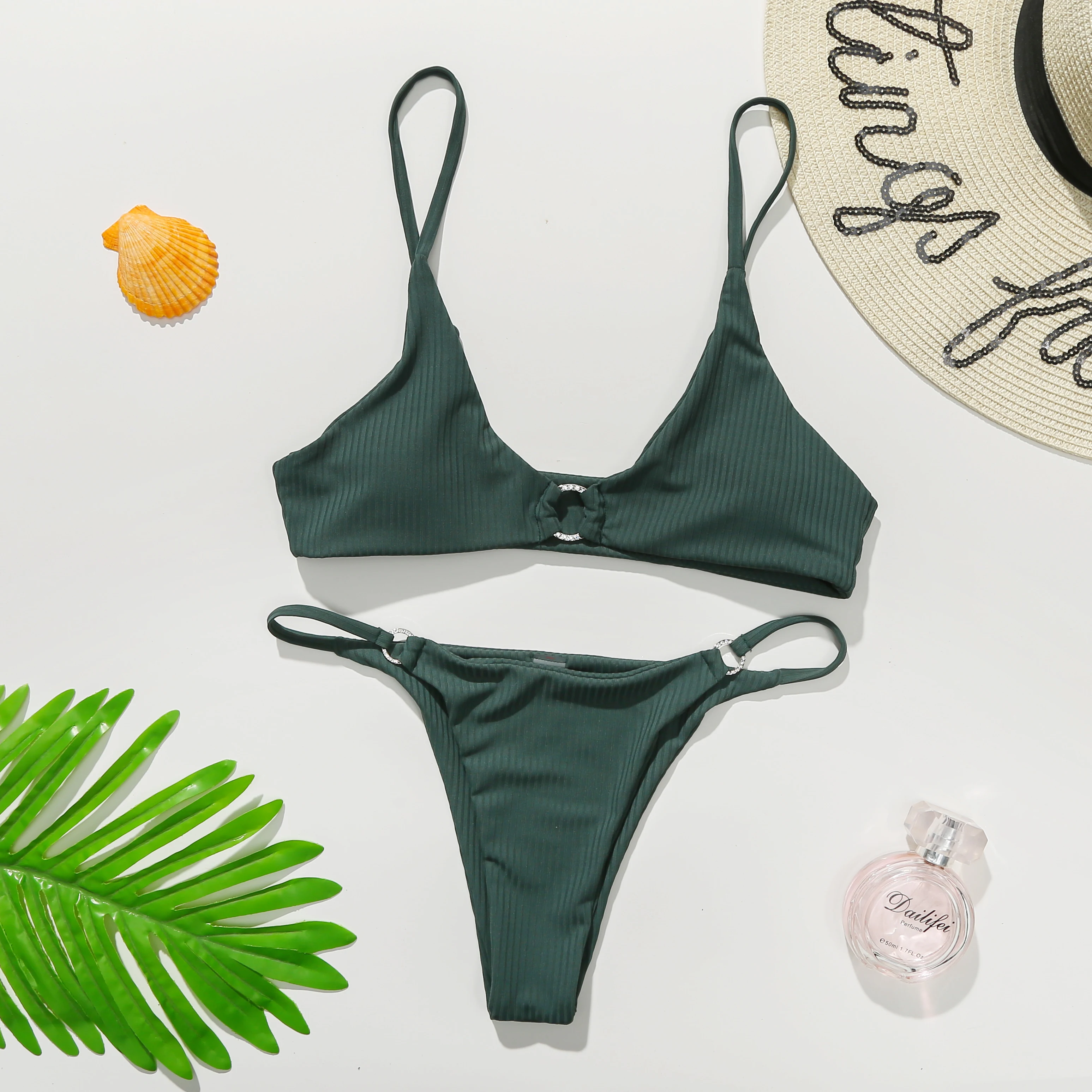 fashion Trajes De Bano Sexy Micro Bikini Women Orange Leopard Push Up Padded Thong Swimsuit wimwear women Underwired | Женская одежда