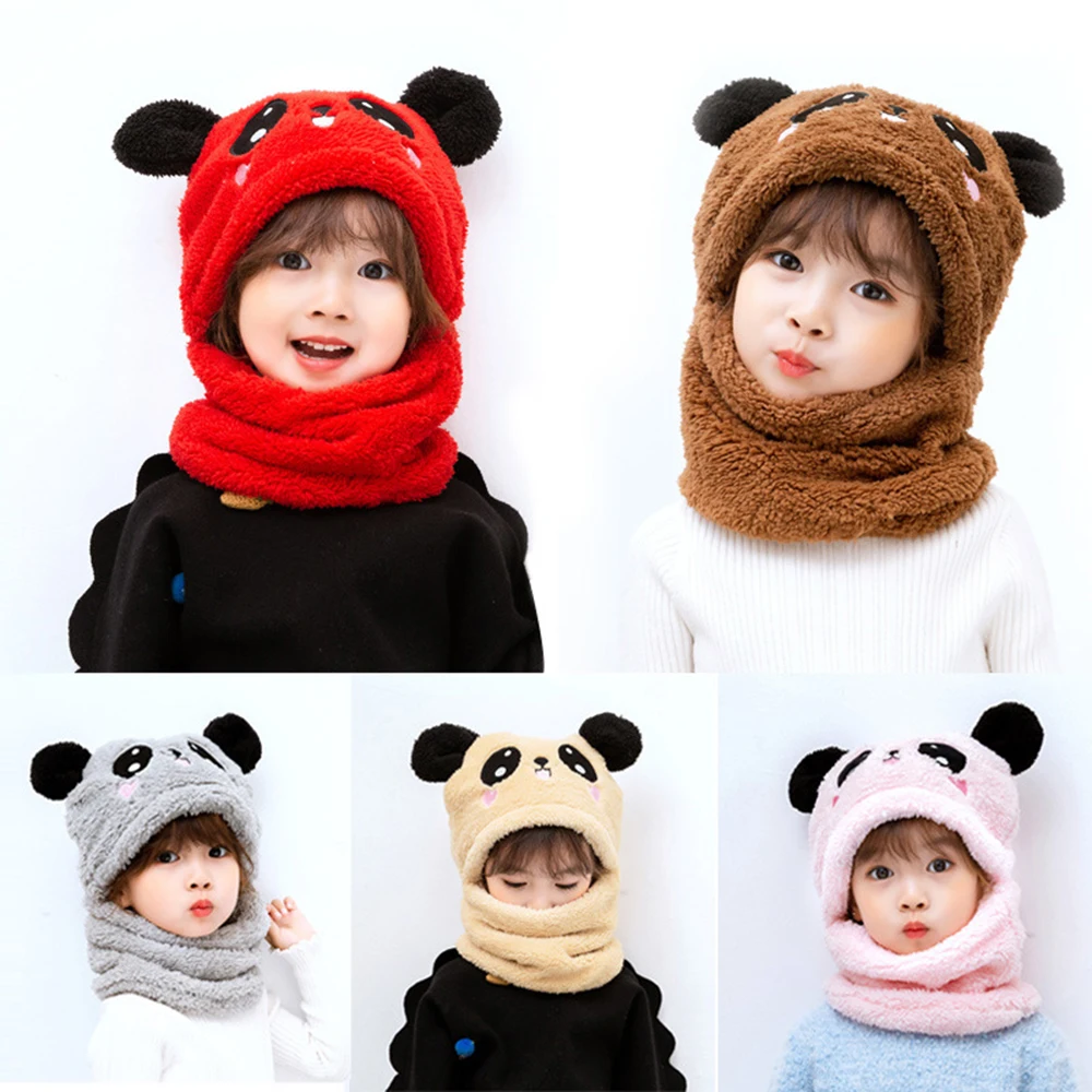 

Baby Boys Girls Hat Kids Children Plus Fleece Winter Warm Plush Cotton Cap Outdoor Beanie Gifts Newborn Photography Baby Stuff