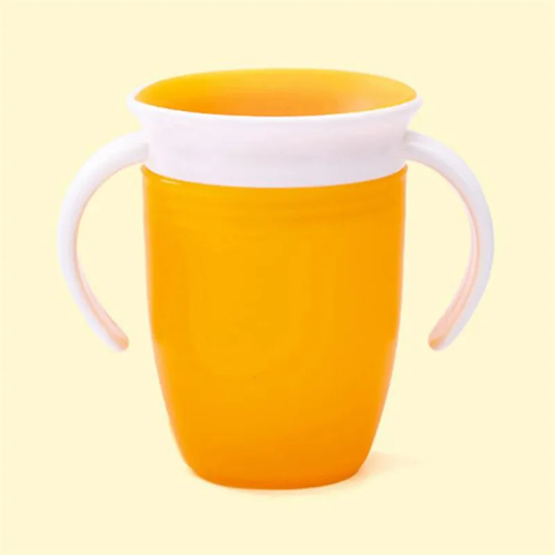 

1PC Magic Cup Baby Learning Drinking Cup 360 Degree Can Be Rotated LeakProof Child Water Cup Bottle 240ML
