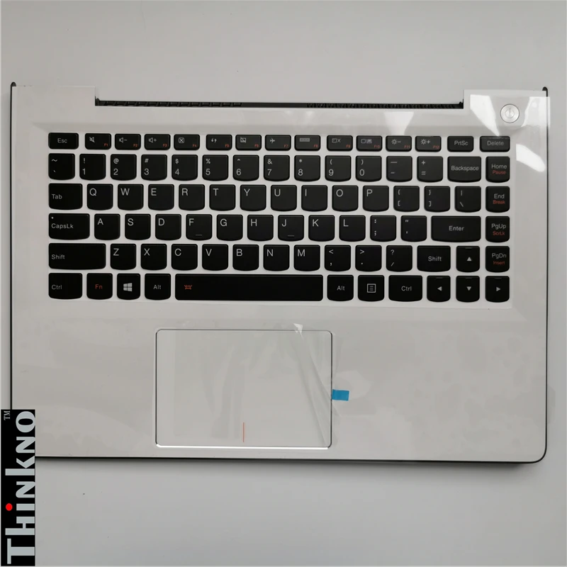 Новый чехол для Lenovo Ideapad 500S-13ISK 300S-13ISK с клавиатурой и белым тачпадом верхняя