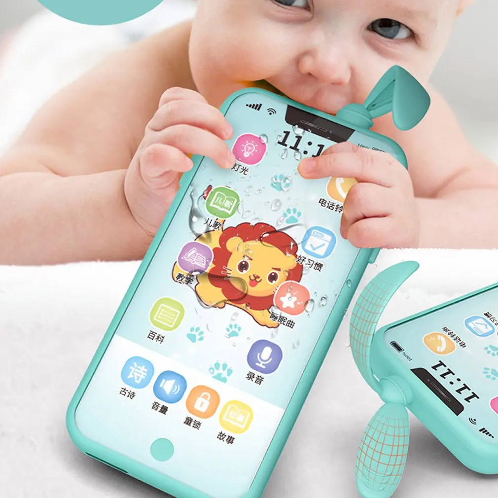 

Unisex Early Childhood Educational Smart Touch Screen Phone Baby Enlightenment Toy Simulation Multi-function Phone