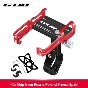 Новый алюминиевый велосипедный держатель для телефона GUB, держатель для телефона на велосипед, подставка, нескользящий зажим на руль мотоцикла для телефона от 3,5 до 7,5 дюймов