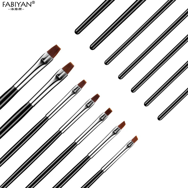 7 шт./набор кисточки для маникюра создания гель лака|Кисти ногтей| |