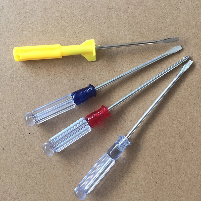 Household Slotted Screwdriver Portable Mini Color Handle Watch Appliance Repair Tool | Инструменты