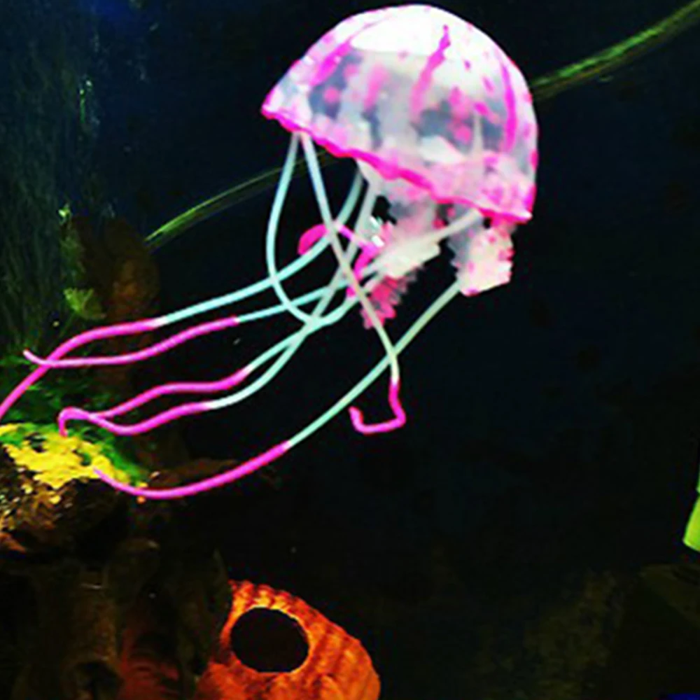 Искусственный плавающий светящийся эффект Медузы аквариумное Украшение