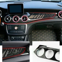 for mercedes cla250 w117gla x156220 cla 45 real carbon fiber car sticker modified internal control panel accessories