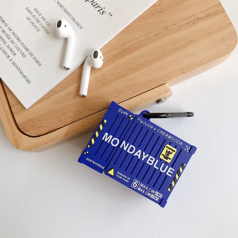 Милый Контейнер Модный милый силиконовый мягкий чехол для наушников Apple Airpods 1/2