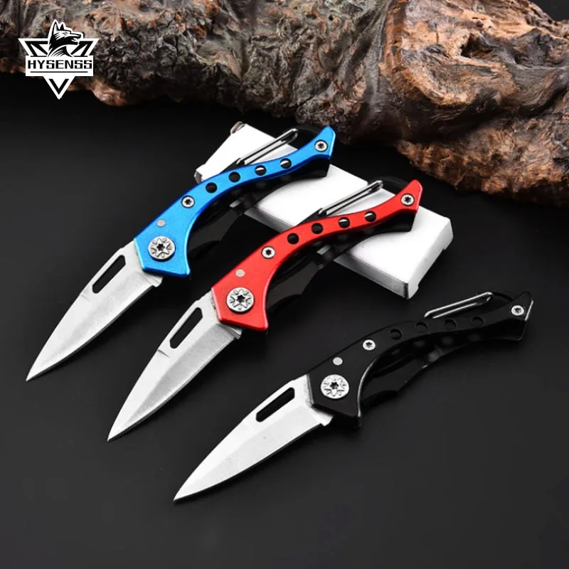 Складной карманный нож карабин HYSENSS уличная коробка лезвие быстрое вытягивание